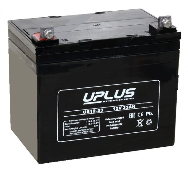 Аккумулятор для ИБП Uplus US 12-33 33А/ч-12V для UPS EN 195x130x180